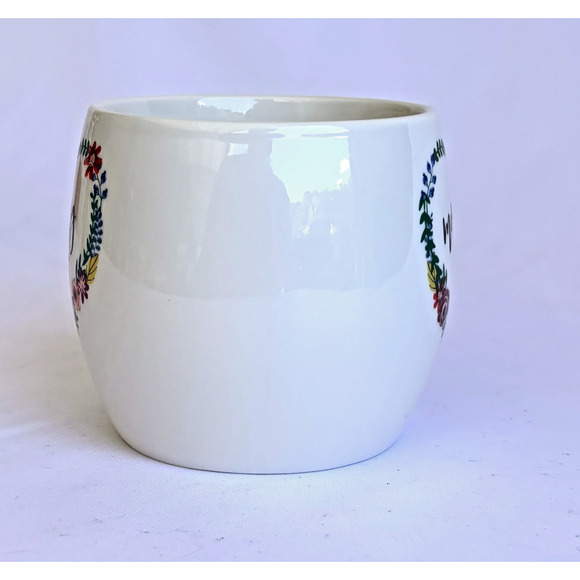 Opal House Morning Vibes Large Coffee Mug Floral Heart design - Picture 5 of 8